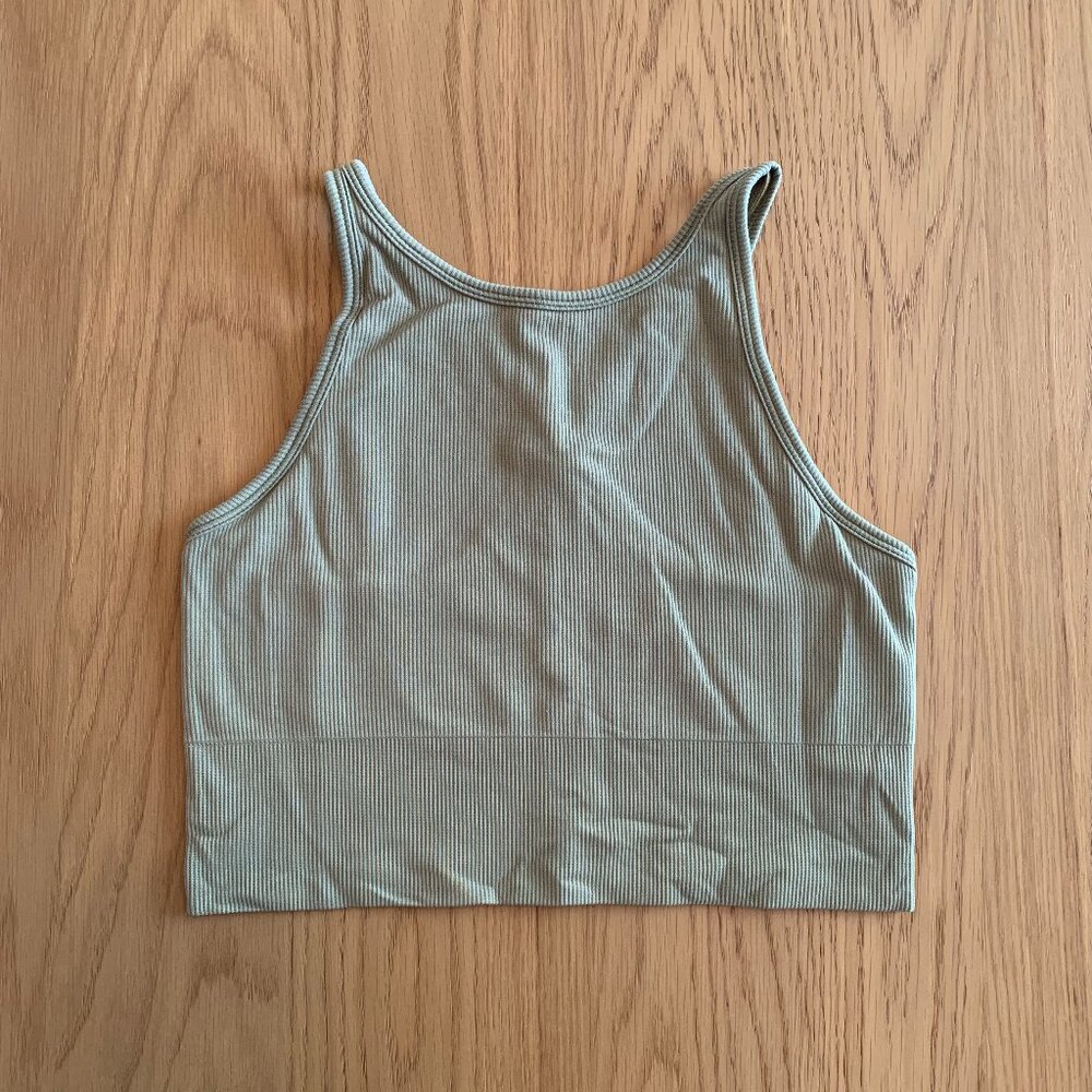 Athleta Aurora Seamless High Neck Crop Tank